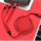 Multifunctional Liquid Silicone 3 in 1 Fast Charging Cable