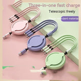 Multifunctional Liquid Silicone 3 in 1 Fast Charging Cable