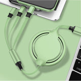 Multifunctional Liquid Silicone 3 in 1 Fast Charging Cable