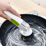 Household Pressing Liquid Storage Multifunction Cleaning Brush